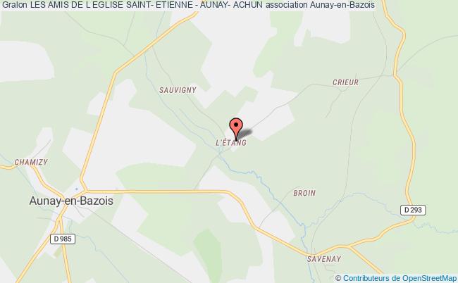 plan association Les Amis De L Eglise Saint- Etienne - Aunay- Achun Aunay-en-Bazois