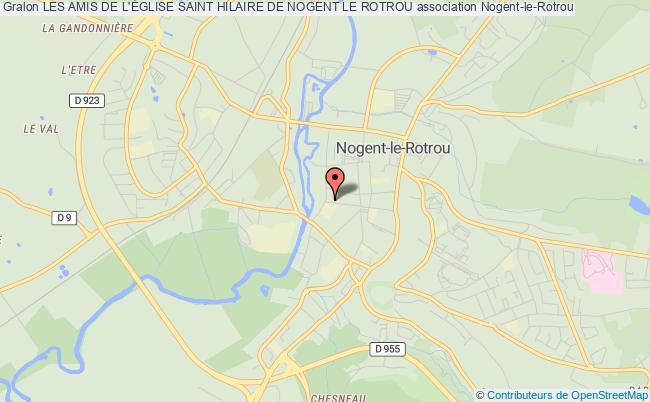 plan association Les Amis De L'Église Saint Hilaire De Nogent Le Rotrou 