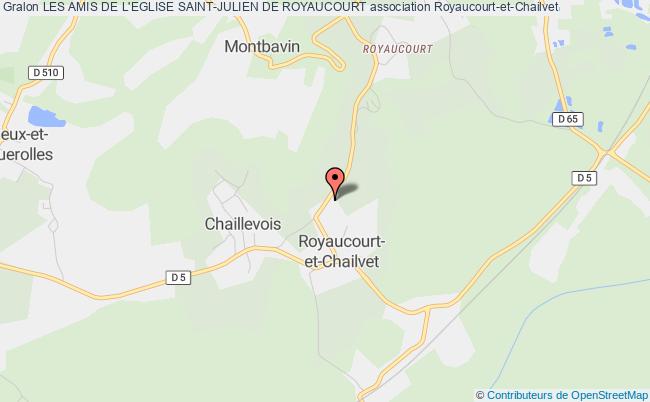 plan association Les Amis De L'eglise Saint-julien De Royaucourt Royaucourt-et-Chailvet
