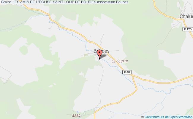 plan association Les Amis De L'eglise Saint Loup De Boudes Boudes
