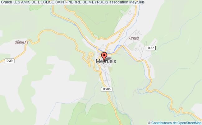plan association Les Amis De L'Église Saint-pierre De Meyrueis Meyrueis
