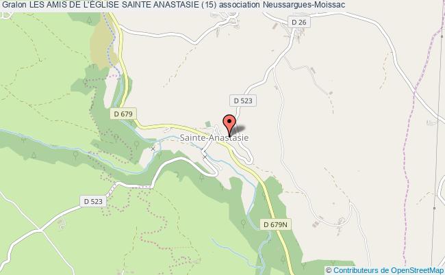 plan association Les Amis De L'Église Sainte Anastasie (15) Neussargues-Moissac