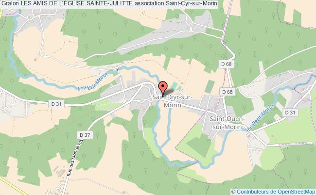 plan association Les Amis De L'Église Sainte-julitte Saint-Cyr-sur-Morin