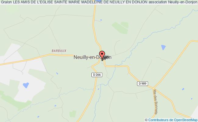 plan association Les Amis De L'eglise Sainte Marie Madeleine De Neuilly En Donjon Neuilly-en-Donjon