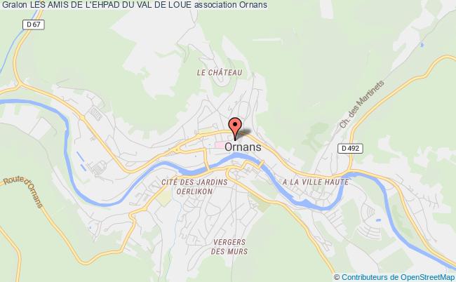 plan association Les Amis De L'ehpad Du Val De Loue Ornans