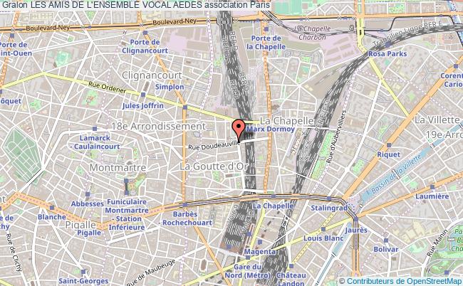 plan association Les Amis De L'ensemble Vocal Aedes Paris