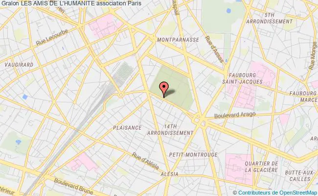 plan association Les Amis De L'humanite Paris