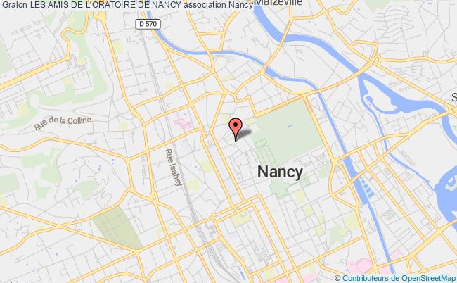 plan association Les Amis De L'oratoire De Nancy Nancy