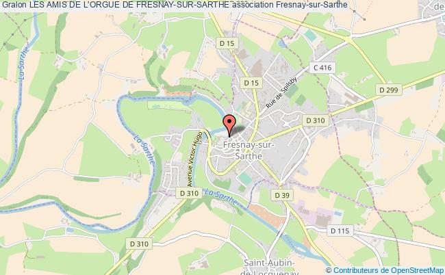 plan association Les Amis De L'orgue De Fresnay-sur-sarthe Fresnay-sur-Sarthe