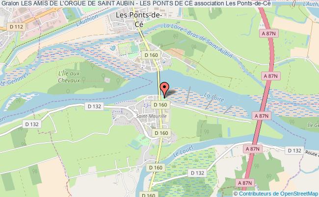 plan association Les Amis De L'orgue De Saint Aubin - Les Ponts De CÉ Les   Ponts-de-Cé