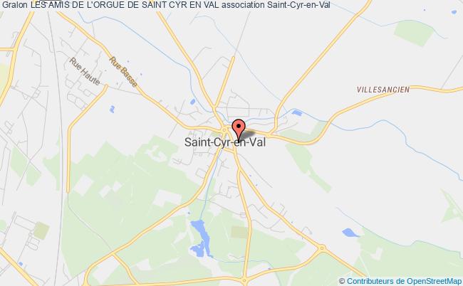 plan association Les Amis De L'orgue De Saint Cyr En Val Saint-Cyr-en-Val