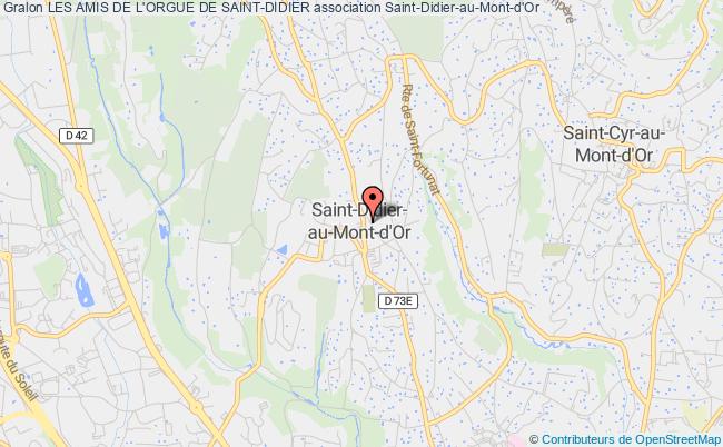 plan association Les Amis De L'orgue De Saint-didier Saint-Didier-au-Mont-d'Or