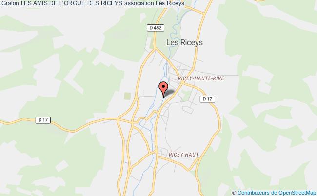 plan association Les Amis De L'orgue Des Riceys Riceys