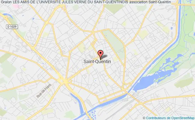 plan association Les Amis De L'universite Jules Verne Du Saint-quentinois Saint-Quentin