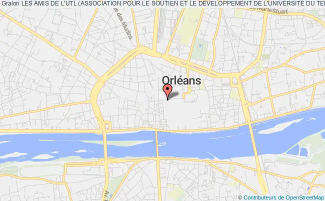 plan association Les Amis De L'utl (association Pour Le Soutien Et Le DÉveloppement De L'universitÉ Du Temps Libre) Orléans