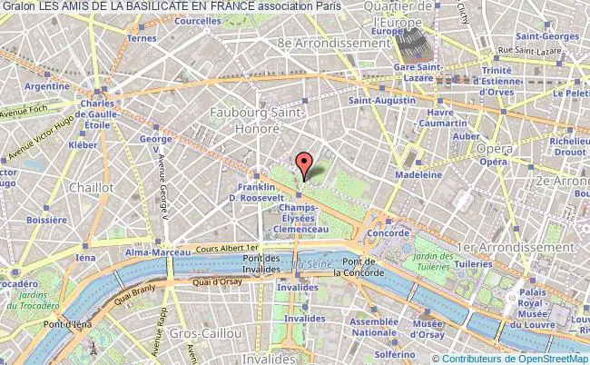 plan association Les Amis De La Basilicate En France Paris