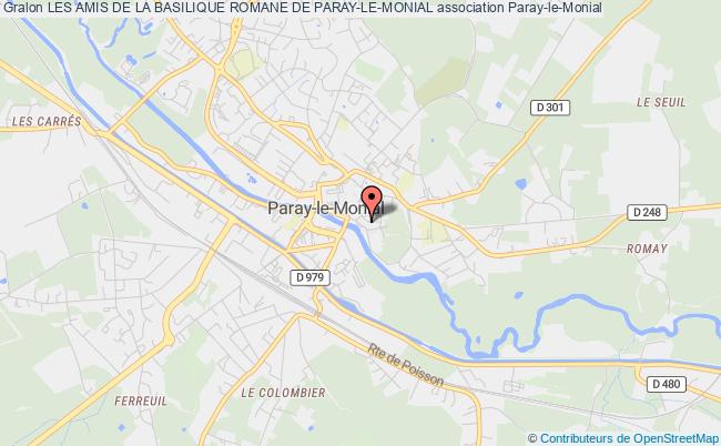 plan association Les Amis De La Basilique Romane De Paray-le-monial Paray-le-Monial