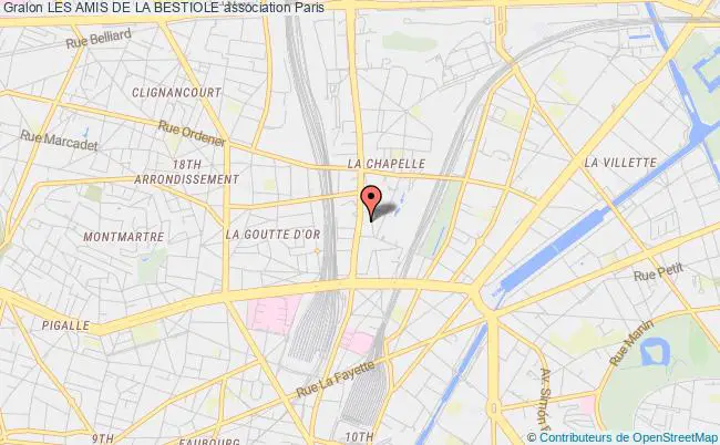 plan association Les Amis De La Bestiole PARIS