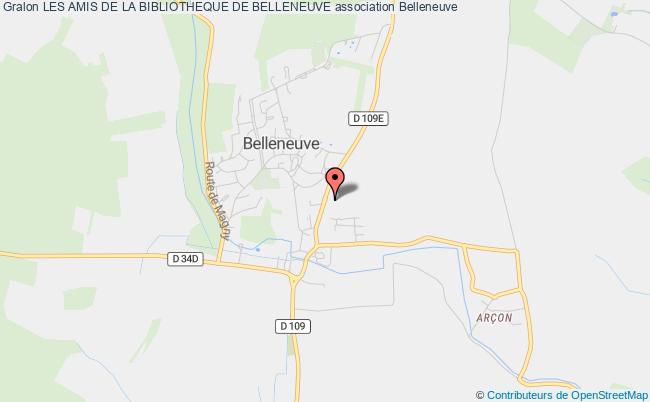 plan association Les Amis De La Bibliotheque De Belleneuve Belleneuve