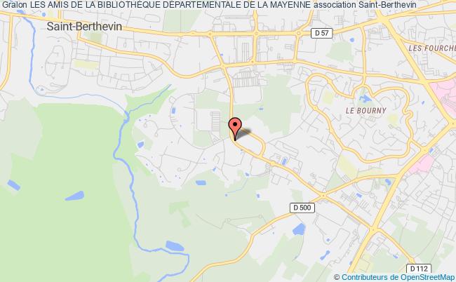 plan association Les Amis De La BibliothÈque DÉpartementale De La Mayenne Saint-Berthevin
