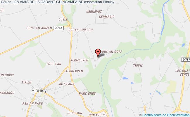 plan association Les Amis De La Cabane Guingampaise Plouisy