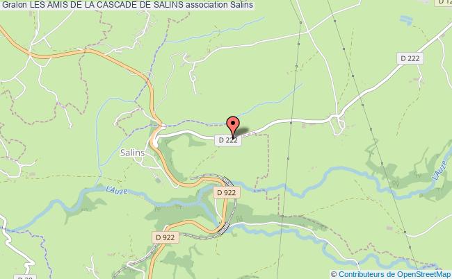 plan association Les Amis De La Cascade De Salins Salins