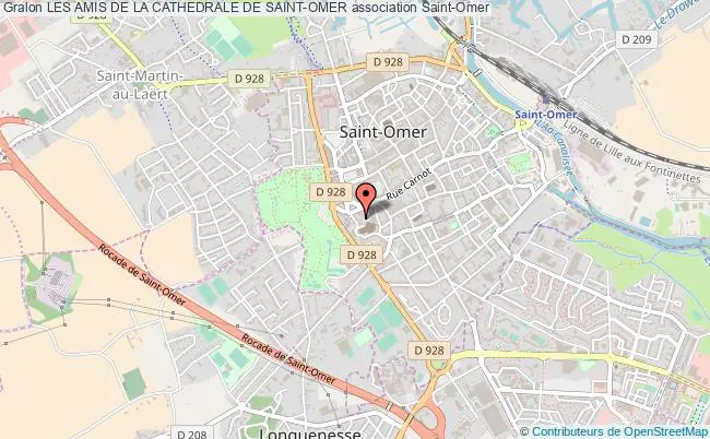 plan association Les Amis De La Cathedrale De Saint-omer Saint-Omer