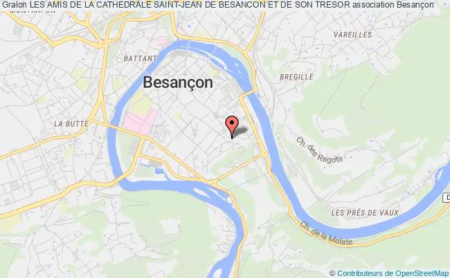 plan association Les Amis De La Cathedrale Saint-jean De Besancon Et De Son Tresor Besançon cedex