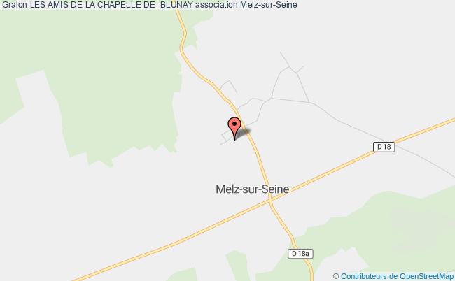 plan association Les Amis De La Chapelle De  Blunay Melz-sur-Seine