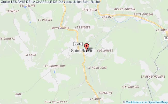 plan association Les Amis De La Chapelle De Dun Saint-Racho