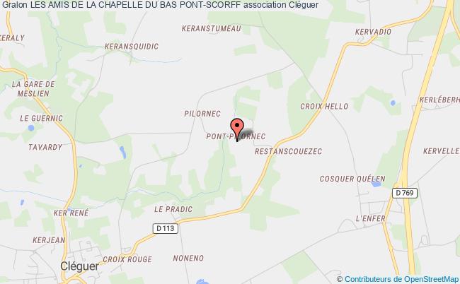 plan association Les Amis De La Chapelle Du Bas Pont-scorff Cléguer