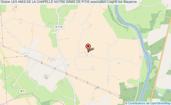 plan association Les Amis De La Chapelle Notre-dame De Pitie Loigné-sur-Mayenne