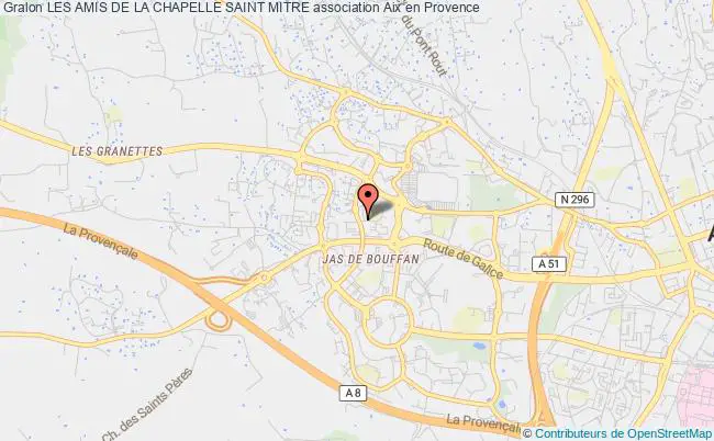 plan association Les Amis De La Chapelle Saint Mitre Aix-en-Provence