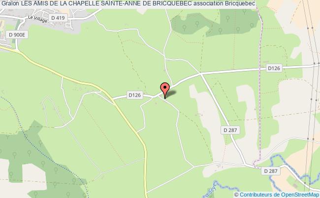 plan association Les Amis De La Chapelle Sainte-anne De Bricquebec Bricquebec
