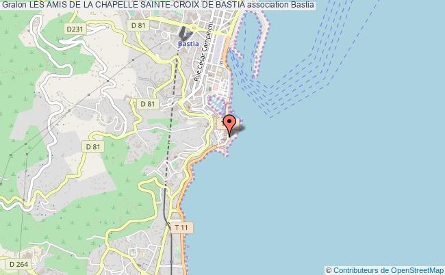 plan association Les Amis De La Chapelle Sainte-croix De Bastia Bastia