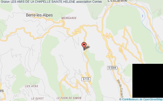 plan association Les Amis De La Chapelle Sainte Helene Contes