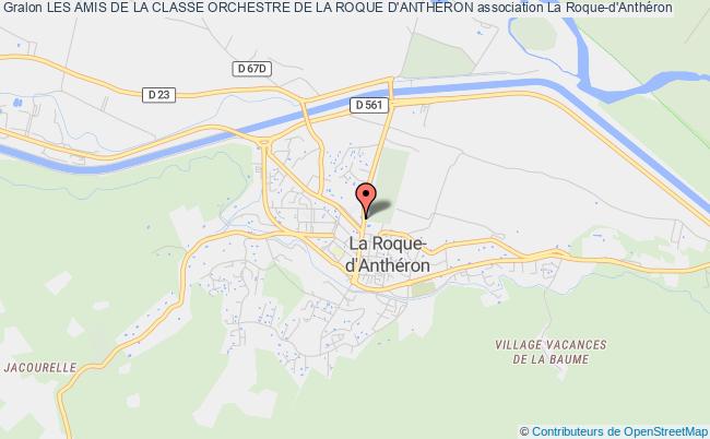 plan association Les Amis De La Classe Orchestre De La Roque D'anthÉron Roque-d'Anthéron