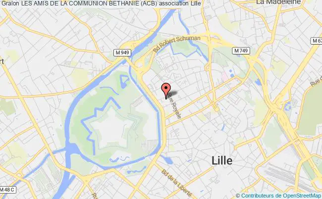 plan association Les Amis De La Communion Bethanie (acb) Lille