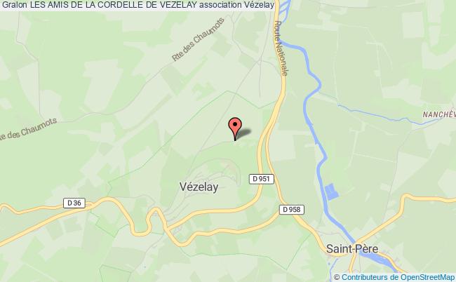 plan association Les Amis De La Cordelle De Vezelay Vézelay