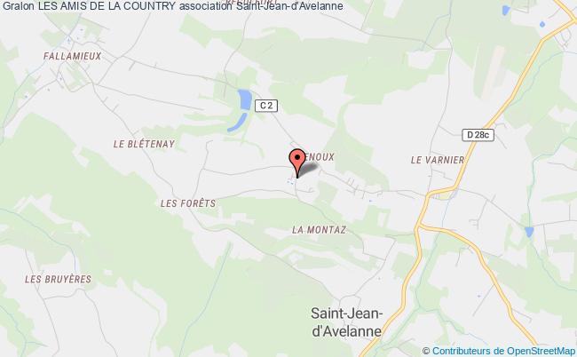 plan association Les Amis De La Country Saint-Jean-d'Avelanne