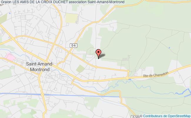 plan association Les Amis De La Croix Duchet Saint-Amand-Montrond