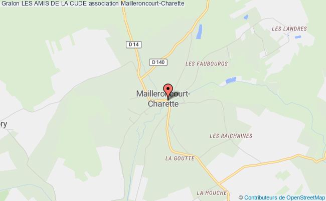 plan association Les Amis De La Cude Mailleroncourt-Charette