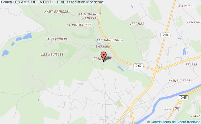 plan association Les Amis De La Distillerie Montignac