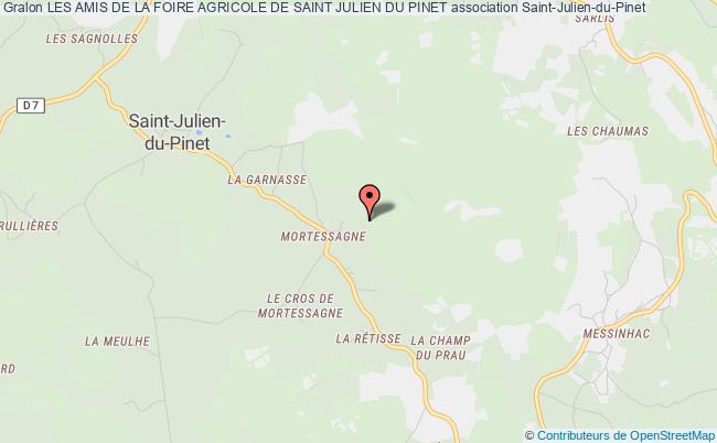 plan association Les Amis De La Foire Agricole De Saint Julien Du Pinet Saint-Julien-du-Pinet