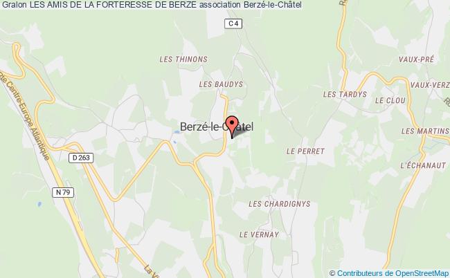 plan association Les Amis De La Forteresse De Berze Berzé-le-Châtel