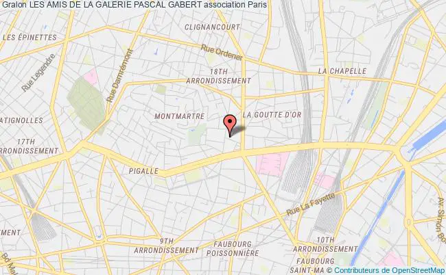 plan association Les Amis De La Galerie Pascal Gabert Paris