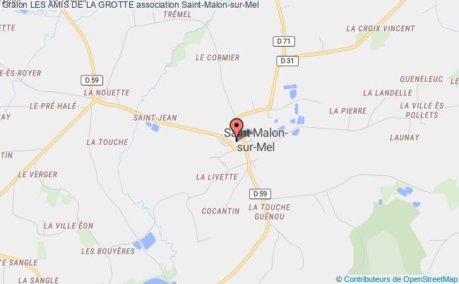 plan association Les Amis De La Grotte Saint-Malon-sur-Mel