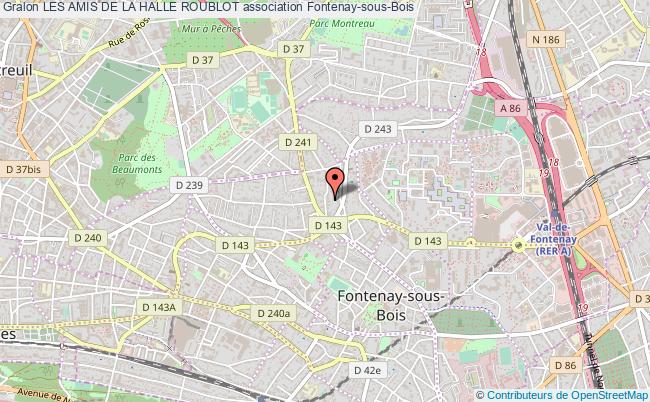 plan association Les Amis De La Halle Roublot Fontenay-sous-Bois