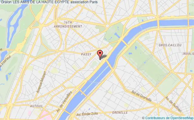 plan association Les Amis De La Haute Egypte Paris