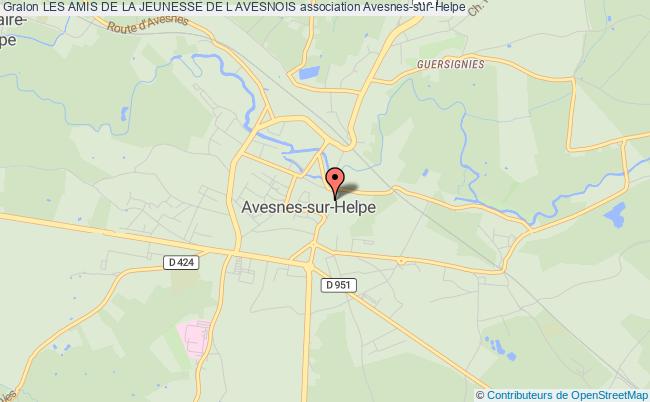 plan association Les Amis De La Jeunesse De L Avesnois Avesnes-sur-Helpe